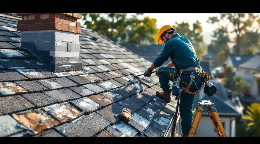 Commercial composition shingle roof installation on a Brian Head facility with professional roofing technicians.